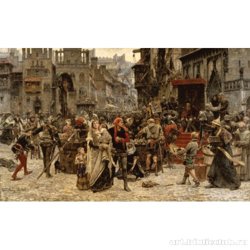 Вальдемар Аттердаг собирает дань с жителей Висбю, 1361