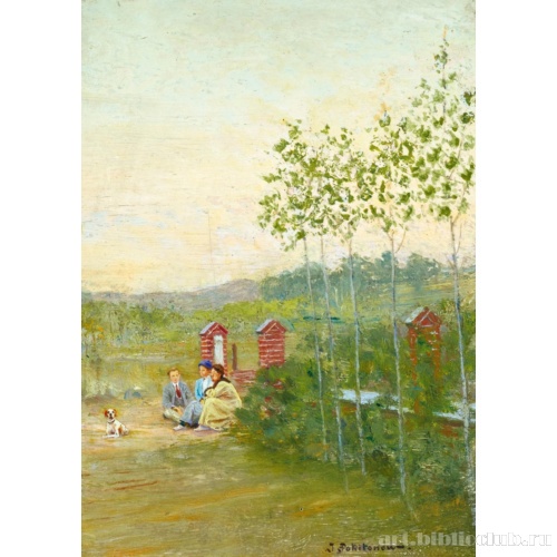 Семейная сценка в La Panne