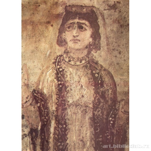Оранта, облаченная в дорогие одежды