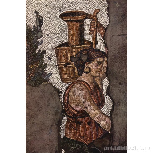 Женщина, несущая кувшин. Фрагмент