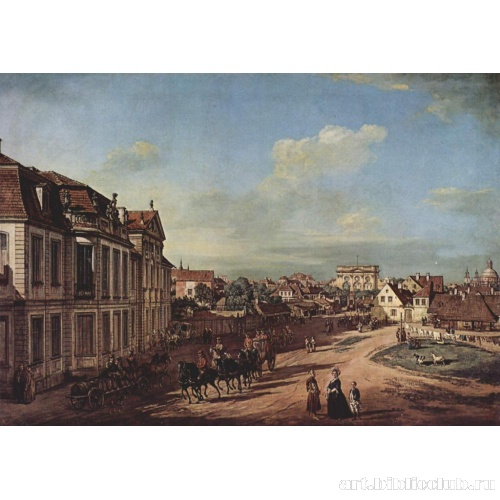 Варшава: дворец Любомирских и подъездная площадь, вид с запада