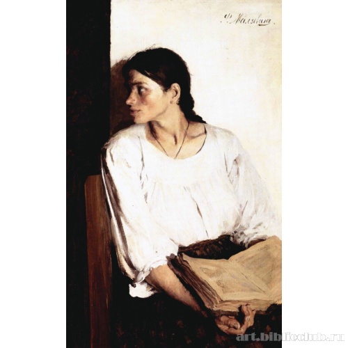 За книгой. Портрет Александры Андреевны Малявиной