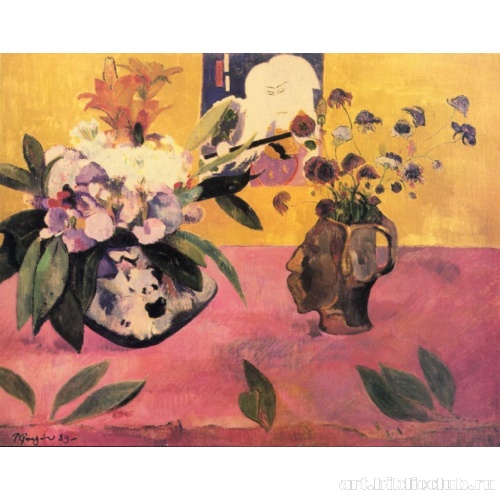 Натюрморт с японской деревянной гравюрой