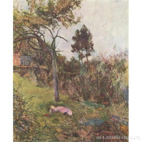 Пейзаж с лежащей женщиной