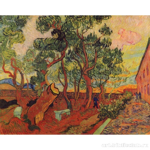 Сад лечебницы для душевнобольных в Сен-Реми