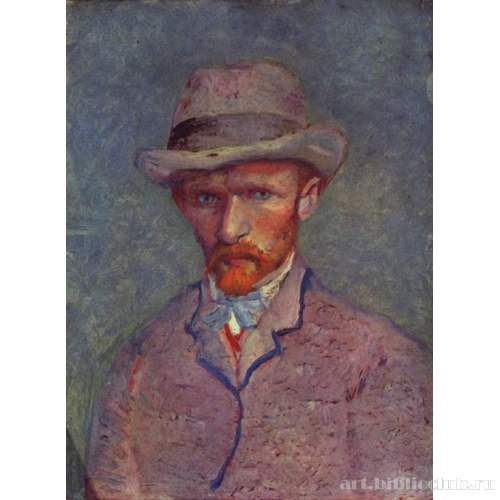 Автопортрет в серой шляпе