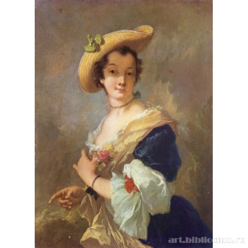 Портрет дамы в соломенной шляпе