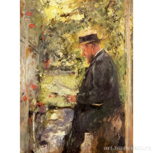 Портрет ветеринара доктора Райндля в беседке