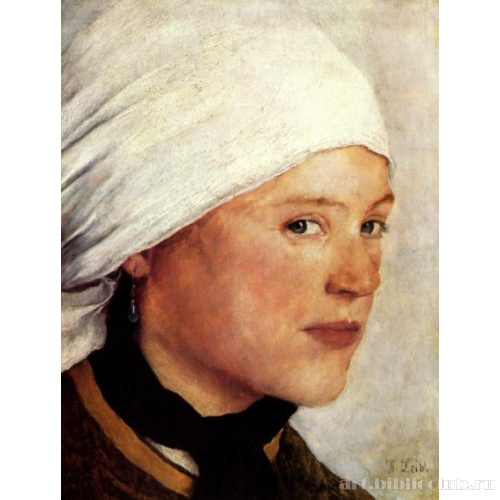 Молодая крестьянка в белой головной повязке