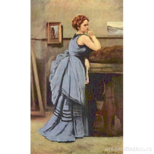 Женщина в голубом