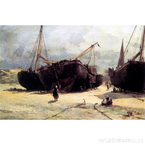 Шевенинген. Починка рыбачьих судов