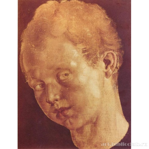 Детская голова, наклоненная влево