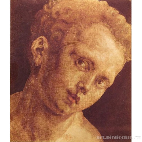 Детская голова, наклоненная вправо