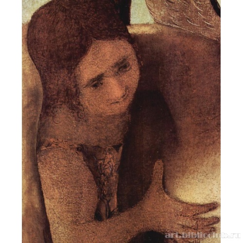 Пьета с тремя ангелами, фрагмент. Деталь: ангел