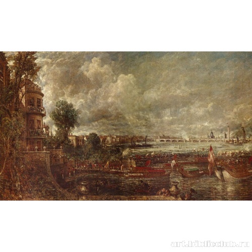 Вид на мост Ватерлоо со ступеней Уайтхолла, 18 июня 1817