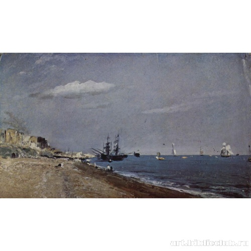 Морское побережье с парусниками в Брайтоне