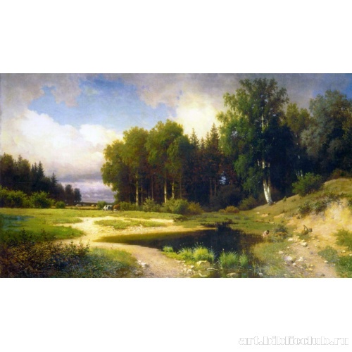 Савина слобода близ Звенигорода. Дождь