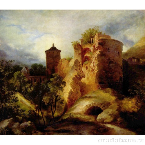 Взорванная башня Гейдельбергского замка