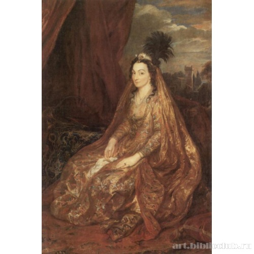 Портрет Элизабет или Терезии Ширли в восточной одежде