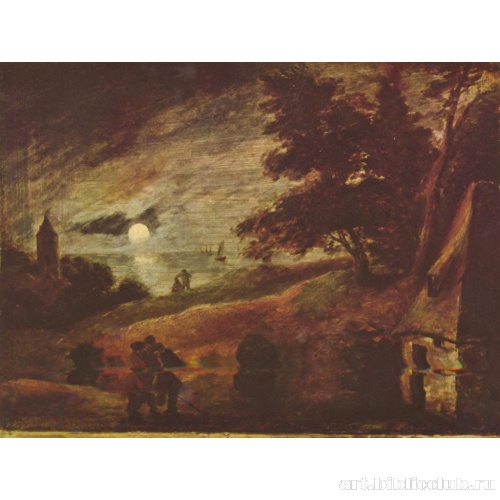 Пейзаж при лунном свете