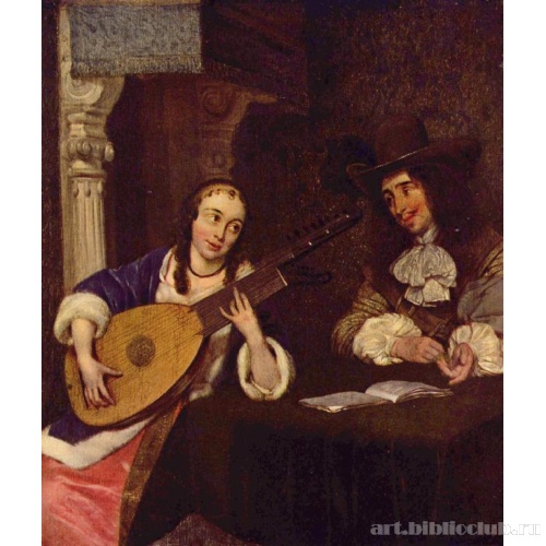 Девушка, играющая на лютне