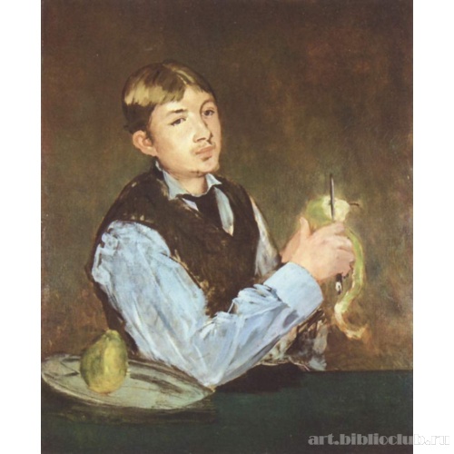 Чистящий грушу. Портрет Леона Леенхофа
