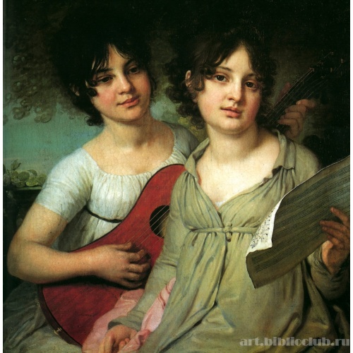 Портрет сестер княжон А.Г. и В.Г. Гагариных