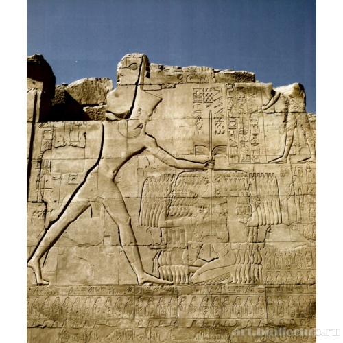 Рельеф VII пилона с изображением триумфа Тутмоса III над врагами Египта