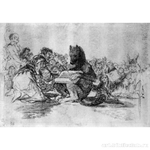 Рисунок для серии офортов «Бедствия войны»: Бедствие 74, Это самое плохое -  Гойя, Франсиско, картина в высоком разрешении