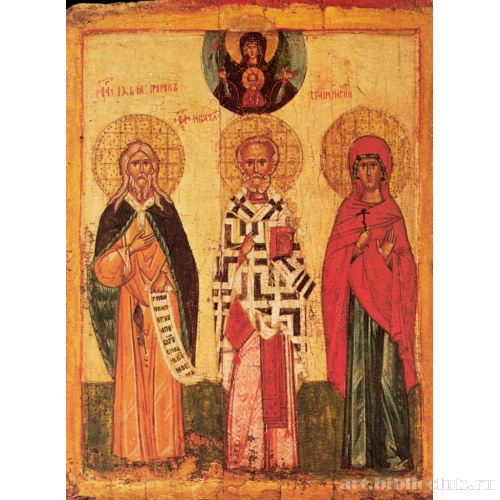 Икона Божией Матери «Знамение» с избранными святыми