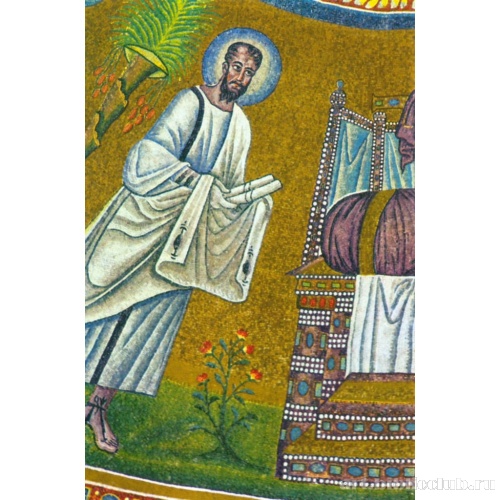 Арианский баптистерий. Крещение Господне. Фрагмент. Апостол Павел