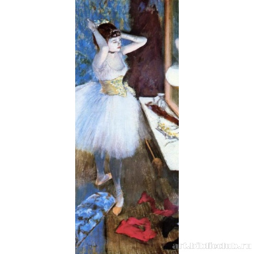 Балерина в раздевалке - Дега, Эдгар, картина в высоком разрешении
