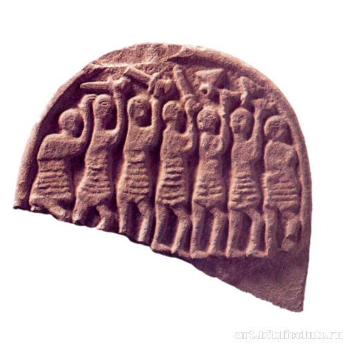 Изображение викингов на мемориальном камне