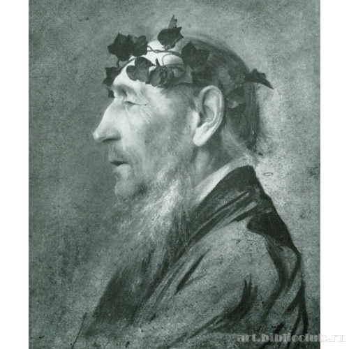 Старик в венке из плюща
